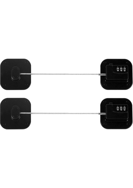 Buzdolabı Kilidi, Buzdolabı Dolapları ve Çekmeceleri Için Şifreli Kilit, Ağır Hizmet Tipi Buzdolabı Kilidi, Emniyet Kilidi 2'li Paket (Yurt Dışından)