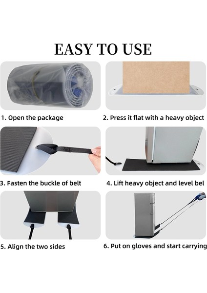 Ağır Hizmet Tipi Halı/parke Ahşap Için Mobilya Kaydırıcıları - 660 Lb Kapasite, Buzdolabı Için Kalın Çizmeyen Taşıma Pedleri (Yurt Dışından) fırsatları