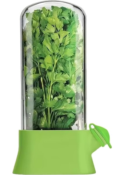 Herb Saver Kap Anti-Crush Eco-Fresh Bardak Sebze ve Ot Taze Tutma Kabı Su Hazneli Kasa Yeşil (Yurt Dışından)