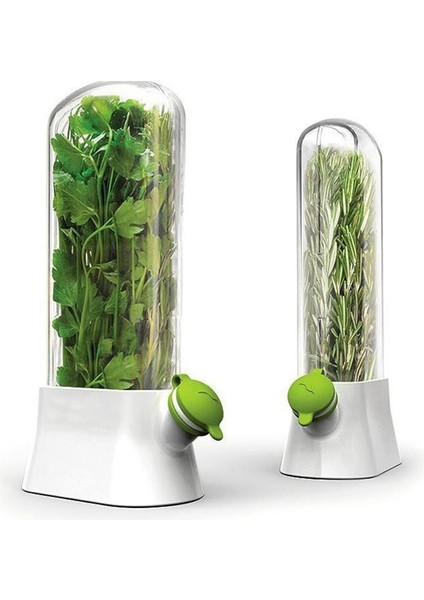 Herb Saver Kap Anti-Crush Eco-Fresh Bardak Sebze ve Ot Taze Tutma Kabı Su Hazneli Kasa Yeşil (Yurt Dışından) fırsatları