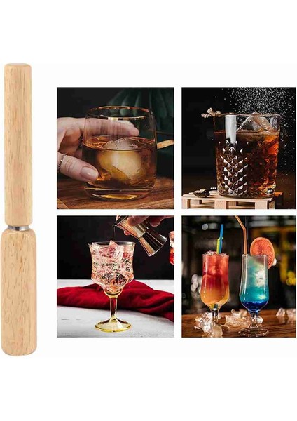 2 Adet Güvenlik Kapaklı Buz Kırıcı - Buz Kırmak Için Paslanmaz Çelik Buz Kırıcılar, Barmenlik Için Ahşap Saplı Buz Şekillendirici Alet (Yurt Dışından) modelleri