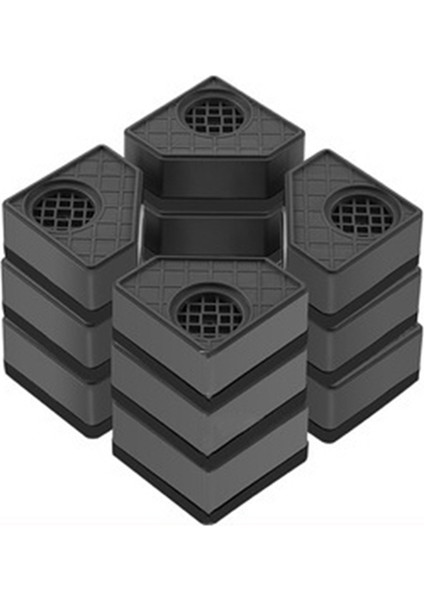 4 Adet Çamaşır Makinesi Yükseklik Artırma Pedleri Anti Pedler Sessiz Kayma Yükseltici Mat Buzdolabı Kurutma Makinesi Destek Standı 11,5 cm (Yurt Dışından)