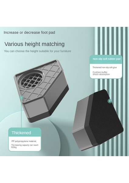 4 Adet Çamaşır Makinesi Yükseklik Artırma Pedleri Anti Pedler Sessiz Kayma Yükseltici Mat Buzdolabı Kurutma Makinesi Destek Standı 11,5 cm (Yurt Dışından) modelleri