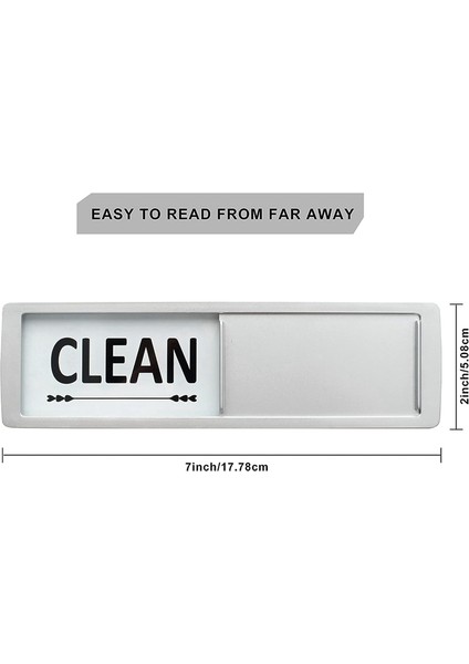 2 Adet Bulaşık Makinesi Mıknatısı Temiz Kirli Işareti Sadece Bastığınızda Değişir Bulaşıkları Çizmeyen Temiz Kirli Kalp (Yurt Dışından) fırsatları