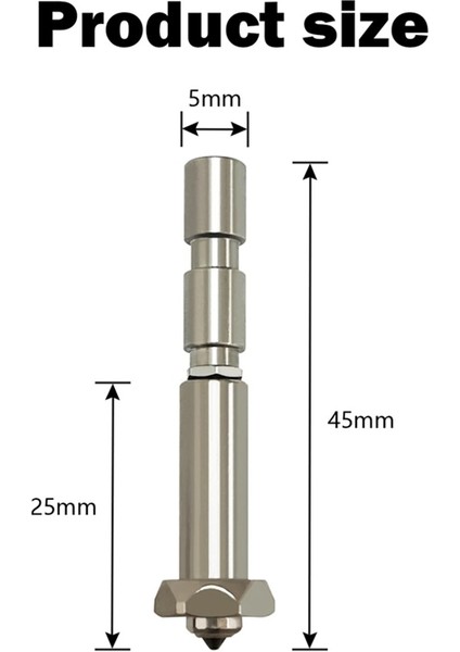 3 Max Combo Hızlı Değiştirilebilir Yüksek Akışlı Yüksek Hızlı Boğazlı Boru Nozulları Için 0,4 mm Entegre Sertleştirilmiş Çelik Nozullar (Yurt Dışından) modelleri