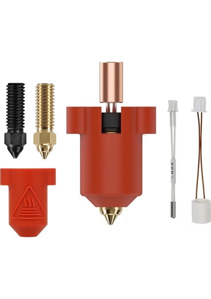 Seramik Hotend Kiti Sıcak Uç Baskı Kafası Isıtıcı Bloğu Yüksek Sıcaklık Isıtma Kartuşu Ender3 V3 Ke/k1/k1 Max Için (Yurt Dışından)