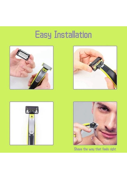 Tek Bıçaklı Yüz ve Vücut Düzeltme Seti QP2520 QP2530 QP2620 QP2630 QP6510 QP6520 Saç Kesme Makineleri (Yurt Dışından) fırsatları