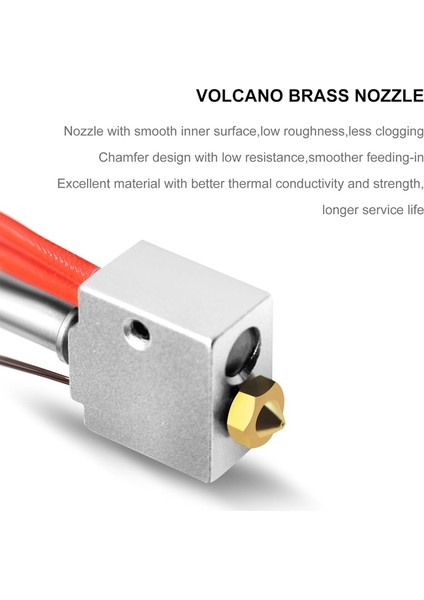 2 Hotend V5 J-Head 3D Yazıcı Ekstruder Parçası, 2 Plus/max/pro Için Volkan Nozullarıyla Birleştirildi (Yurt Dışından) modelleri