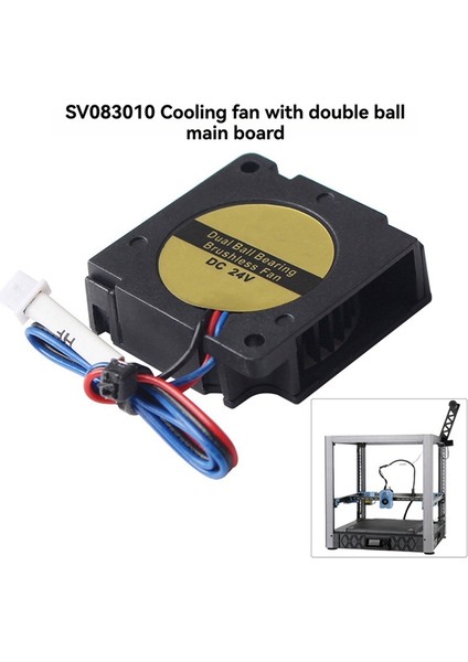 SV08 24V 3010 Hidrolik Çift Bilyalı Rulmanlı Üfleme Radyal Ekstruder Soğutma Fanı Turbo, 15.000 Rpm Yüksek Hızlı (Yurt Dışından) modelleri