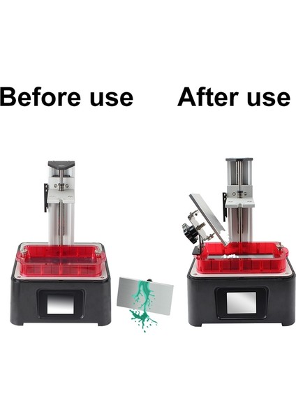 5,5 Inç/6 Inç LCD Uv Fotokürleme Için 3D Yazıcı Metal Reçine Işıkla Kürleme Oluğu Damla Tutucu Braketi (Yurt Dışından) modelleri