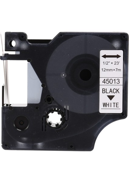 D1 Etiket Yapıcı/bant 45013 Siyah Beyaz Etiket Şeritleri ile Uyumlu 10 Adet Etiket Yöneticisi 160 210 450 280 ile Uyumlu (Yurt Dışından) modelleri