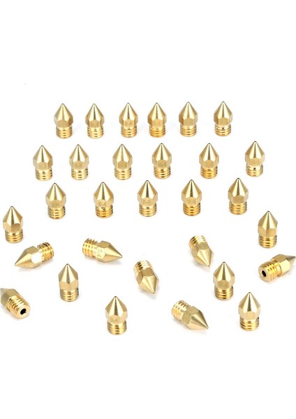 30 Adet 3D Yazıcı Ekstruder Nozulu-Mk8 0,4 mm Nozul 3 Anet A8 Mk8 -10 -10S S4 S5 3pro 5 Için (Yurt Dışından) fiyatları