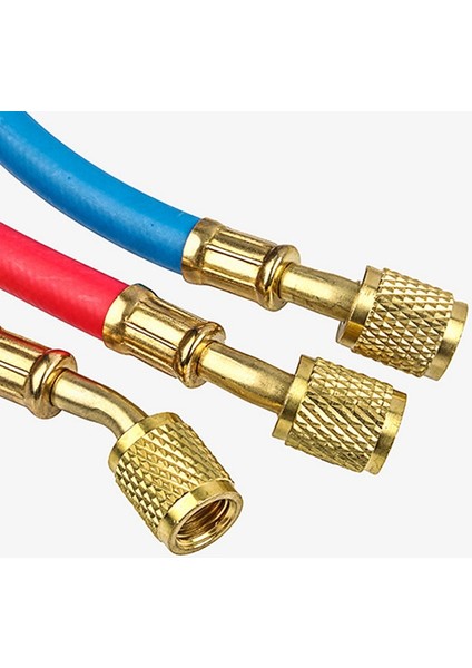 1,5 M Ac Şarj Hortumu Boru Kiti Hortum Düşük Kayıplı Bağlantı Parçaları R134A R12 R22 Soğutucu Klima Manifold Göstergesi (Yurt Dışından) modelleri