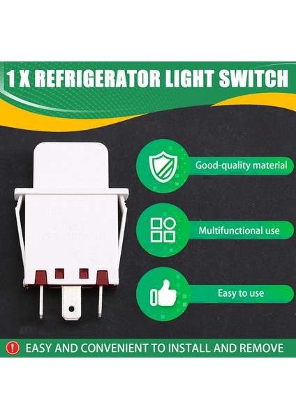 Buzdolabı Dondurucu Kombinasyonu Işık Anahtarı Düğme Anahtarı Buzdolabı Tamir Parçaları (Yurt Dışından) indirimleri