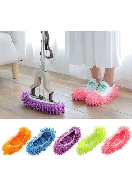 Toz Paspası Terlikleri Ayak Çorapları Paspas Başlıkları Çok Fonksiyonlu Zemin Temizleme Tembel Ayakkabı Kılıfları Toz Saç Temizleyici (Yurt Dışından) fiyatları