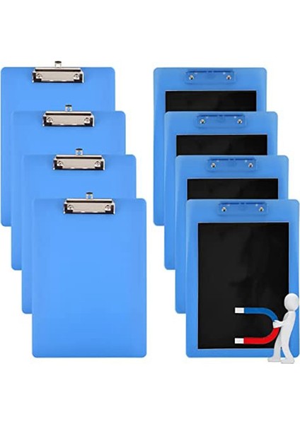 Manyetik Pano Klipsi, Düşük Profilli Mektup Boyutunda 9X12,5 Inç Standart Klips, Buzdolabı Ofis Ev Için (Yurt Dışından)