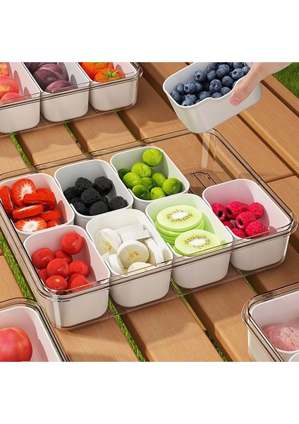 Çok Bölmeli Gıda Saklama Kutusu Gıda Kutusu Kabı Şeffaf Buzdolabı Sonlandırıcı Plastik Gıda Saklama A (Yurt Dışından) modelleri