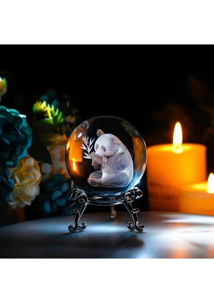 3D Lazer Kazınmış Yıldızlı Kristal Dekoratif Top Figürü 60MM Cam Küre Kağıt Ağırlığı Standlı Sanat Dekor El Sanatları F (Yurt Dışından) indirimleri