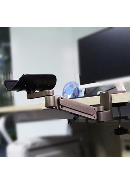 Metal Ayarlanabilir Kol Dayanağı Bilek Desteği Genişletilmiş Mouse Pad Kol Dayanağı Bilgisayar Ergonomik El Konforu Gümüş (Yurt Dışından) modelleri