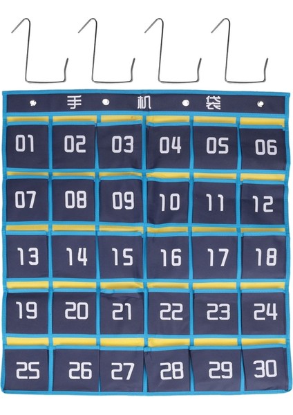 30 Numaralı Cep Tablosu Cep Telefonu Askı Düzenleyici Askı Saklama Çantası Sınıf Hesap Makinesi Cep Telefonu Tutucuları (Yurt Dışından) fiyatları