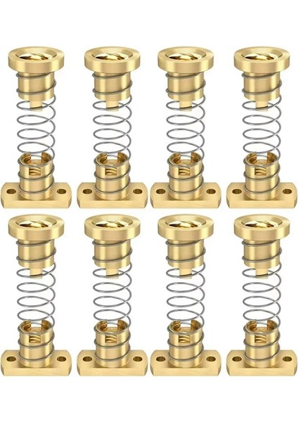 Upgrade 3 3s Pro V2 -10 3D Yazıcı Için 8 Adet Z T8 Geri Tepme Önleyici Yaylı Somun Giderici Pirinç Somun (Yurt Dışından) fiyatları