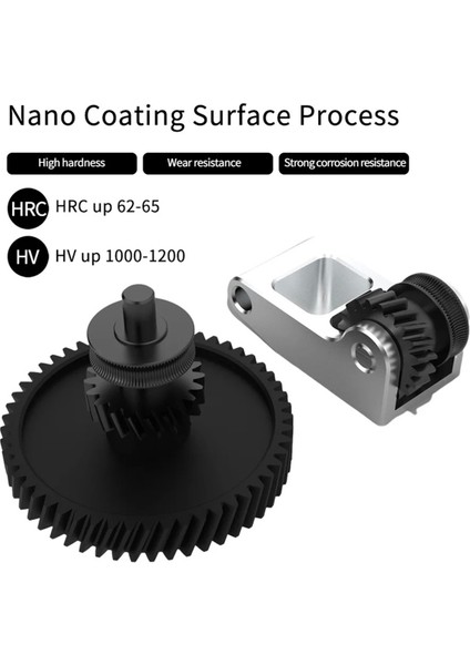 Bambu X1/P1P/P1S Cnc Nano Kaplama Kalıp Çelik Ekstrüzyon Başlık Dişlisi Pom Kiti Helisel Dişli 3D Yazıcı Parçaları Için Ekstruder Dişlisi (Yurt Dışından) fiyatları