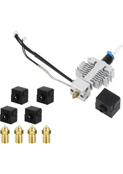 5 S1 3D Yazıcı Için Silikon Çoraplı ve 0,4 mm Nozullu Ekstruder Sıcak Uç Kiti ile 5 S1 Sıcak Uç Kiti (Yurt Dışından) fiyatları