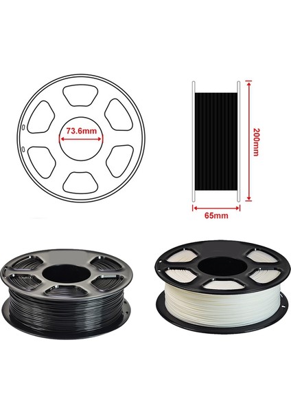 3D Yazıcı Filamenti Pla +, 3D Baskı 1,75 mm Pla Plus, Çoğu 3D Yazıcı Için Geliştirilmiş Düzgün Sarılmış 1 kg Makara Siyah (Yurt Dışından) modelleri
