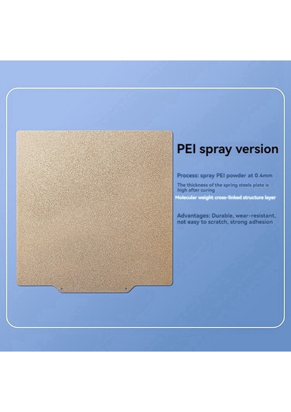 3D Yazıcı Aksesuarları Için 410MMX410MM Çift Taraflı Peı Yay Çeliği Yazıcı Yapı Plakası (Yurt Dışından) modelleri