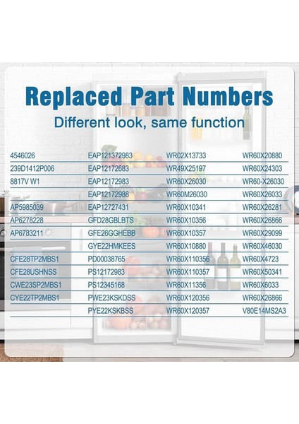 WR60X26866 Geliştirilmiş Buzdolabı Evaporatör Fan Motoru, Buzdolabına Uygun, V80E14MS2A3-57A611 ve WR60X26030'UN Yerini Alır (Yurt Dışından) fırsatları