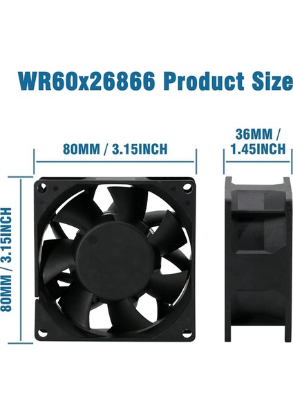 WR60X26866 Geliştirilmiş Buzdolabı Evaporatör Fan Motoru, Buzdolabına Uygun, V80E14MS2A3-57A611 ve WR60X26030'UN Yerini Alır (Yurt Dışından) indirimleri