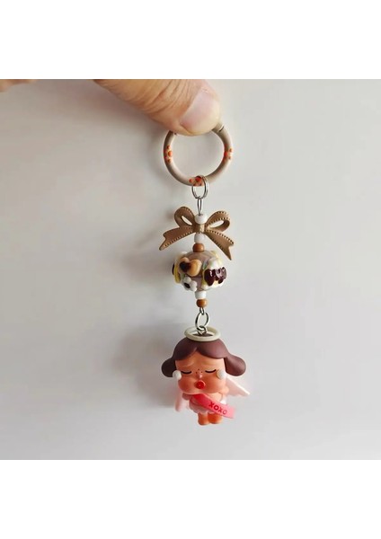Yeni Dıy Crybaby Keychain Kolye Kawaii Sırt Çantası Dekor Karikatür Hediyeler Için Sevimli Kadın Kız Renk: AC02 (Yurt Dışından)