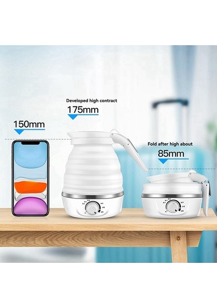 Seyahat Katlanabilir Elektrikli Su Isıtıcısı, 800W Hızlı Kaynama, Taşınabilir Silikon Su Isıtıcısı, 600ML, 110V, Abd Fişi (Yurt Dışından) fırsatları