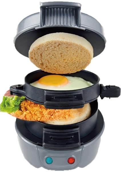 Hamburger Köftesi Makinesi Hamburger Çok Fonksiyonlu Burger Makinesi Yumurta Dolu Burgerler Dana Burger Eu Plug B (Yurt Dışından)