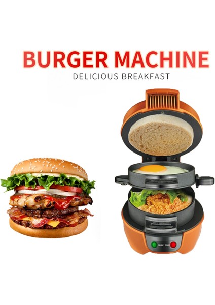 Hamburger Köftesi Makinesi Hamburger Çok Fonksiyonlu Burger Makinesi Yumurta Dolu Burgerler Dana Burger Eu Plug B (Yurt Dışından) fiyatları