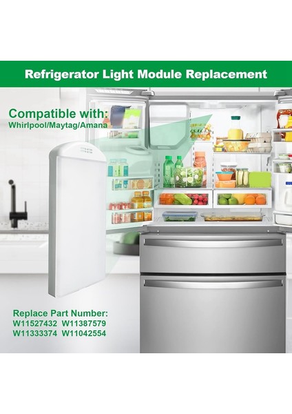 W11527432 W11387579 Buzdolabı LED Işık Montaj Modülü Değişimi, Buzdolabı Için Tasarlandı (Yurt Dışından) modelleri