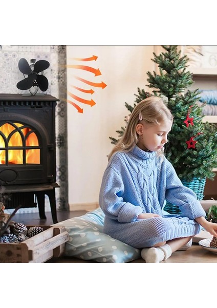 Isıtmalı Fan Elektriksiz Isıtmalı Termal Fan Şömine Soba Fanı Sıcak Hava Dolaşımlı Üfleyici Sessiz Termal Fan (Yurt Dışından) modelleri