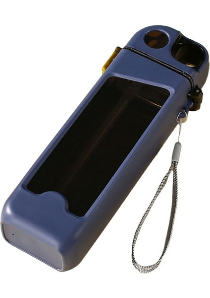 350 ml Spor Su Bardağı Kare Şekilli Öğrenci Plastik Su Şişesi Fitness Bardağı Pipetli Su Isıtıcısı Açık Hava Spor Su Şişesi, B (Yurt Dışından)