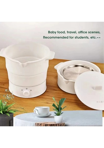 Seyahat Su Isıtıcısı Elektrikli Pişirme Sıcak Tencere Su Kazanı Kamp Elektrikli Tencere Ab Fişi Için Çok Amaçlı Taşınabilir Katlanabilir Silikon Tencere (Yurt Dışından) fırsatları