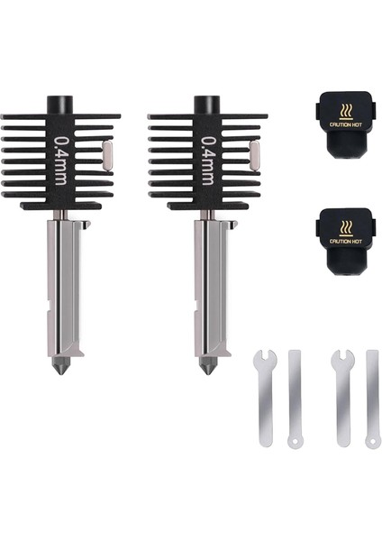 2 Adet A1 Mini Yükseltme Hotend Kiti, 0,4 mm Sertleştirilmiş Çelik Nozullu 3D Yazıcı Baskı Kafası Sıcak Uç Isıtma Bloğu Kiti (Yurt Dışından) fiyatları