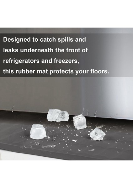 37,4x8,5 Inç Buzdolabı Dökülme Matı, Silikon Buzdolabı Altı Zemin Koruyucu Tepsi Damlama Önleyici Kaymaz Cihaz Su Matı (Yurt Dışından) indirimleri