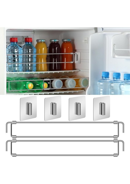 12,44 Inç - 22,63 Inç Ayarlanabilir Paslanmaz Çelik Rv Buzdolabı Gergi Çubukları Rv Buzdolabı Uzatılabilir Çubukları (Yurt Dışından) indirimleri