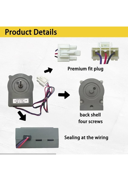 EAU61524007 Buzdolabı Evaporatör Fan Motoru, EAU60694510 EAP10058947 PD00006349'U Değiştirin (Yurt Dışından) fırsatları