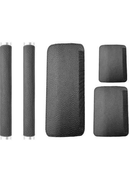 Buzdolabı Kapı Kolu Kılıfları, 5'li Set, Ayarlanabilir Cihaz Kolu Kılıfları, Mutfağınızı Temiz Tutun Siyah (Yurt Dışından)