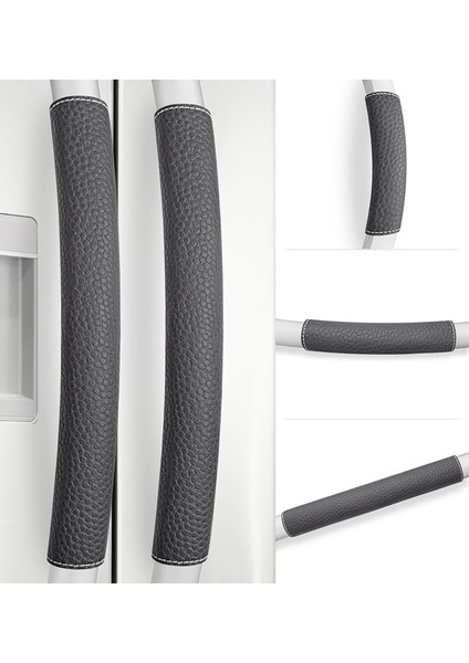 Buzdolabı Kapı Kolu Kılıfları, 5'li Set, Ayarlanabilir Cihaz Kolu Kılıfları, Mutfağınızı Temiz Tutun Siyah (Yurt Dışından) fiyatları