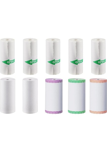 Mini Etiket Fiş Yazıcısı Taşınabilir Termal Cep Yazıcısı Için 10 Rulo Termal Kağıt Kendinden Yapışkanlı Etiket Kağıdı (Yurt Dışından) modelleri