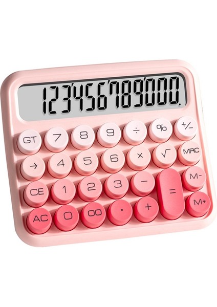 Masaüstü 12 Haneli Sevimli Hesap Makinesi, Mekanik Anahtar Tasarımı, Büyük LCD Ekranlı Büyük Düğmeli Hesap Makinesi, Degrade Pembe (Yurt Dışından) fiyatları