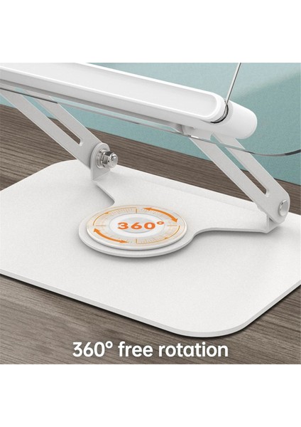 Şeffaf Panel Sayfa Klipsli 360 Dönebilen Masaüstü Kitap Standı, Katlanabilir ve Açısı Ayarlanabilir Kitaplık Tutucu (Yurt Dışından)