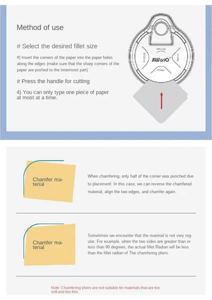 4 Yönlü Köşe Yuvarlatma Delici, 4 Mm, 7 Mm, 10 mm 4'ü 1 Arada Köşe Kesici, Kart Yapımı, Laminat, Kart Stoğu Için (Yurt Dışından) modelleri
