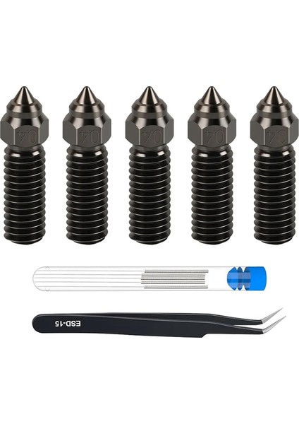 K1, K1 Max, Ender3 V3 Ke, -, -10 Se 3D Yazıcılar Için 5 Adet 0,4 mm Sertleştirilmiş Çelik Nozul Ekstruder Sıcak Uç Nozul Kiti (Yurt Dışından) fiyatları